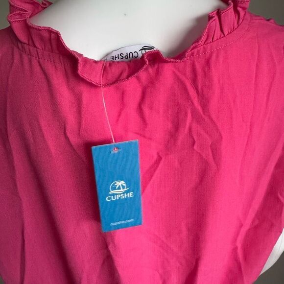 Pink Mini Sleeveless Ruffle Sundress Size XL - Picture 5 of 7